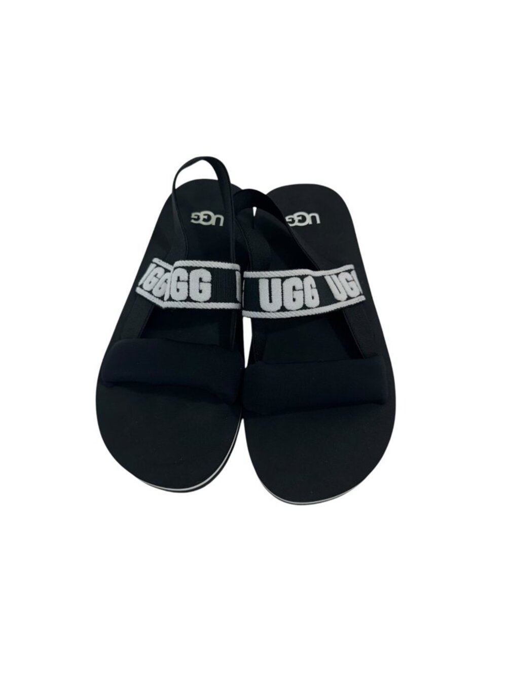 UGG  K Zuma Sling Sport Sandals Girls Size 3 Black & White